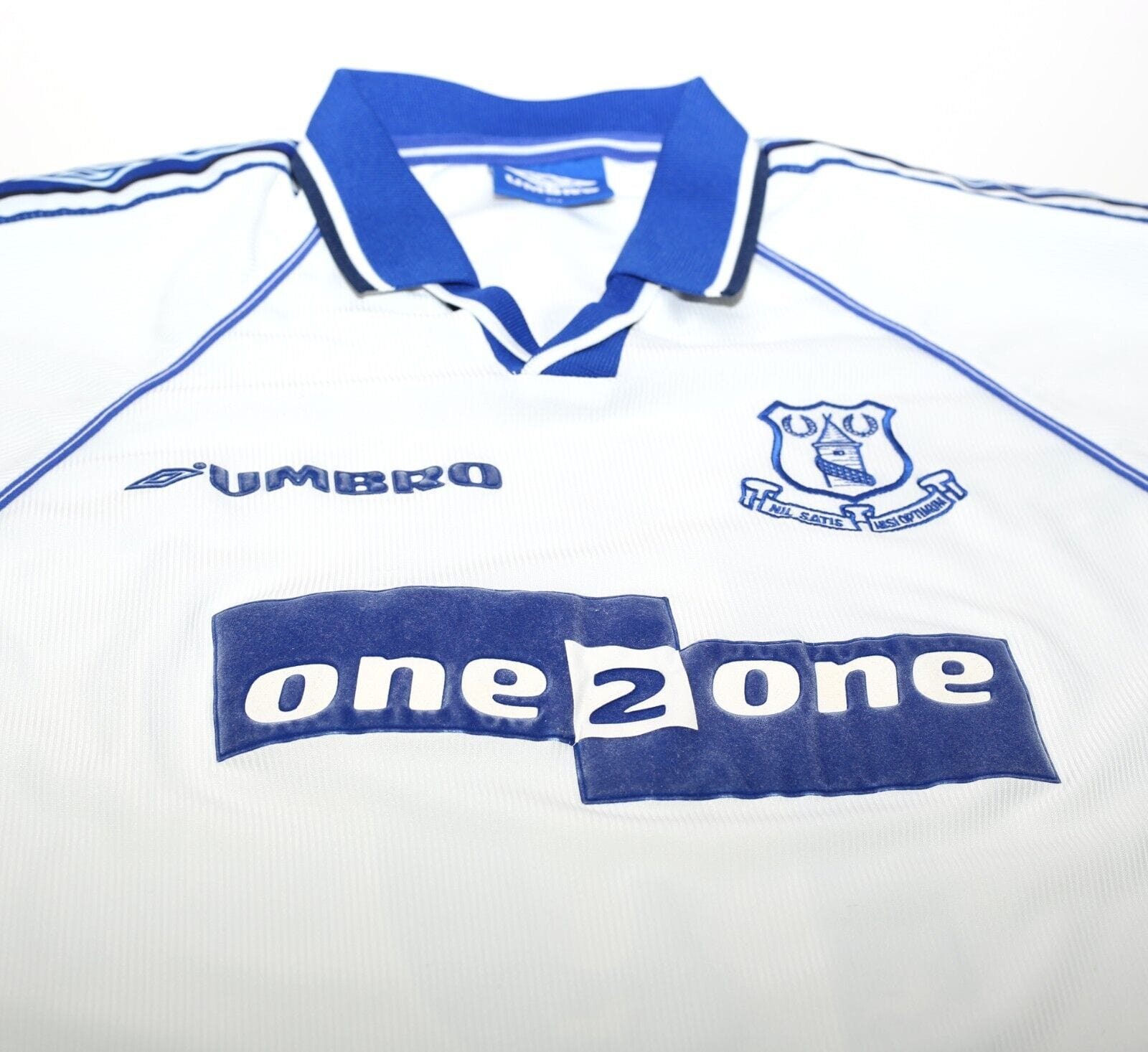 1998/99 MATERAZZI #15 Everton Vintage Umbro Away Football Shirt (XL) Italy Inter