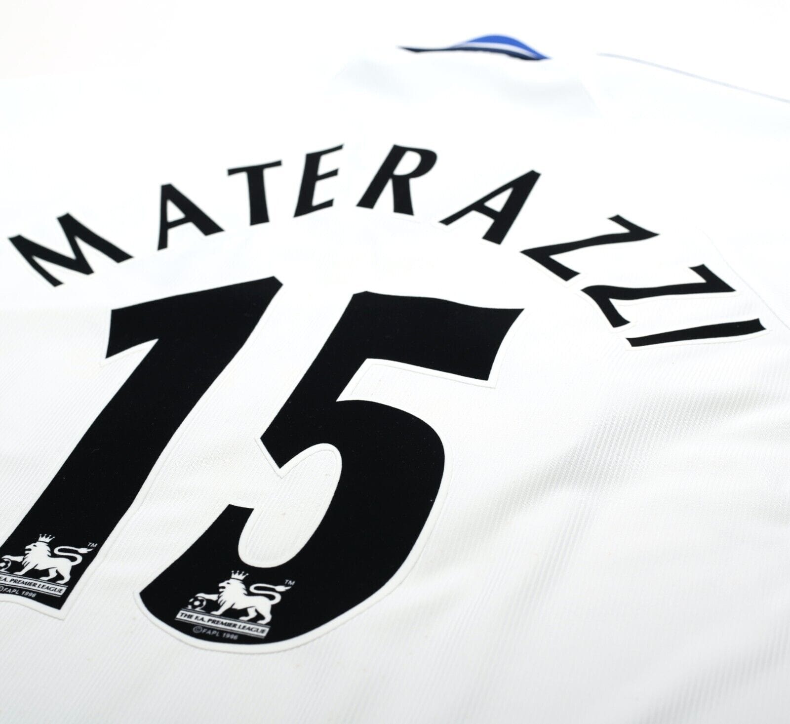 1998/99 MATERAZZI #15 Everton Vintage Umbro Away Football Shirt (XL) Italy Inter