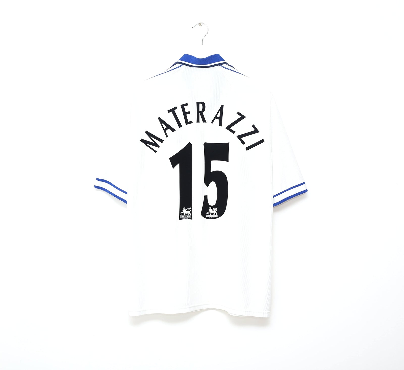 1998/99 MATERAZZI #15 Everton Vintage Umbro Away Football Shirt (XL) Italy Inter