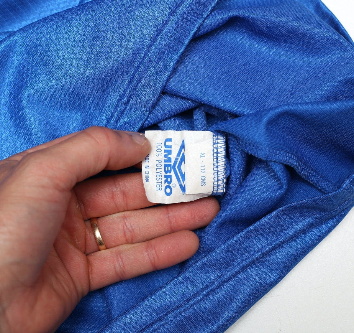 1998/99 MATERAZZI #15 Everton Vintage Umbro Home Football Shirt (L/XL)