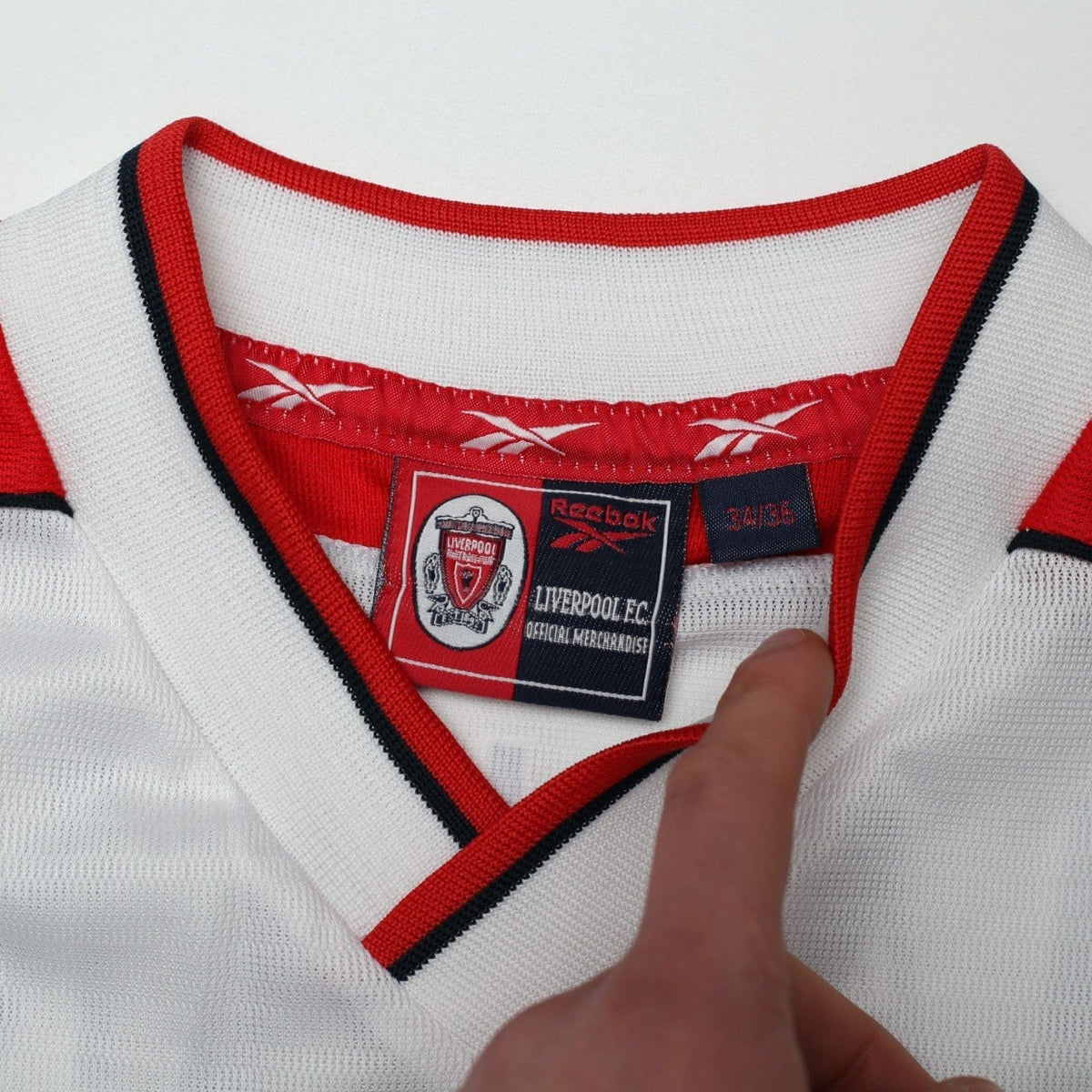 1998/99 McManaman #7 Liverpool Vintage Reebok Away Football Shirt (S) 34/36