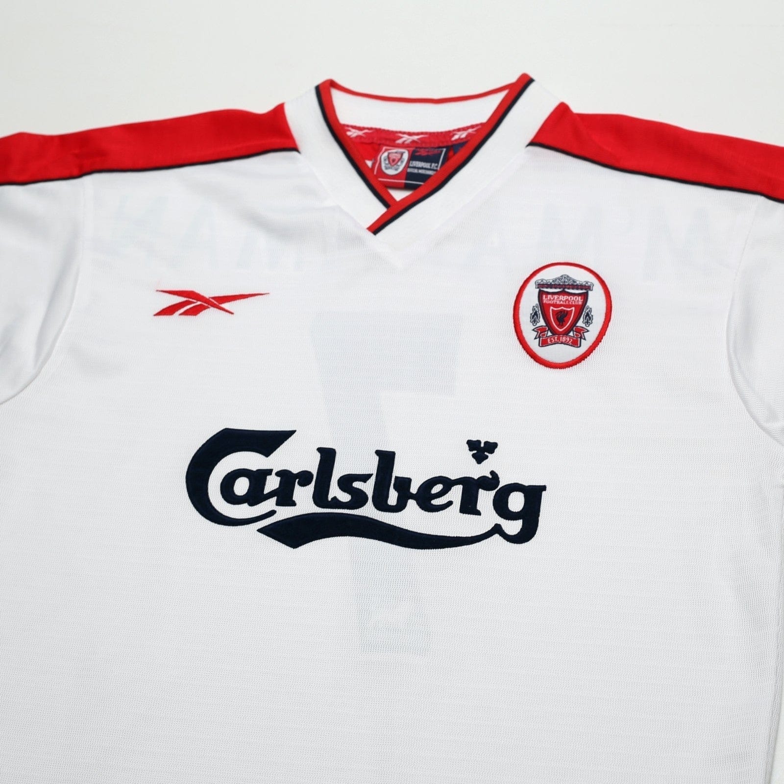 1998/99 McManaman #7 Liverpool Vintage Reebok Away Football Shirt (S) 34/36