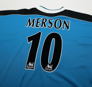 1998/99 MERSON #10 Aston Villa Vintage Reebok Away Football Shirt (XL)