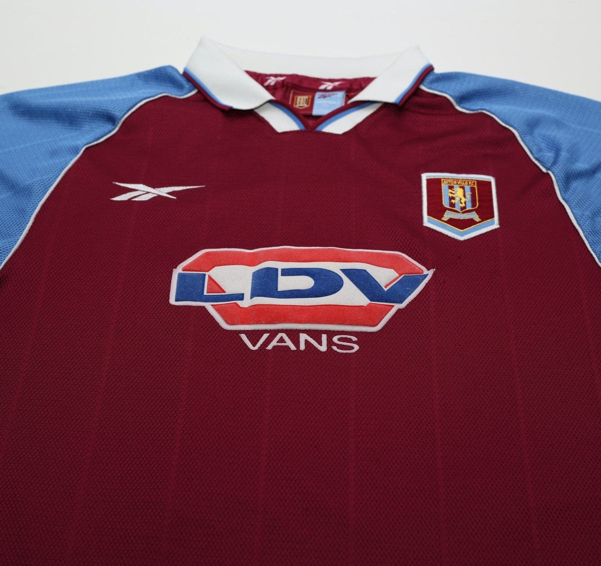 1998/99 MERSON #10 Aston Villa Vintage Reebok Home Football Shirt (L)