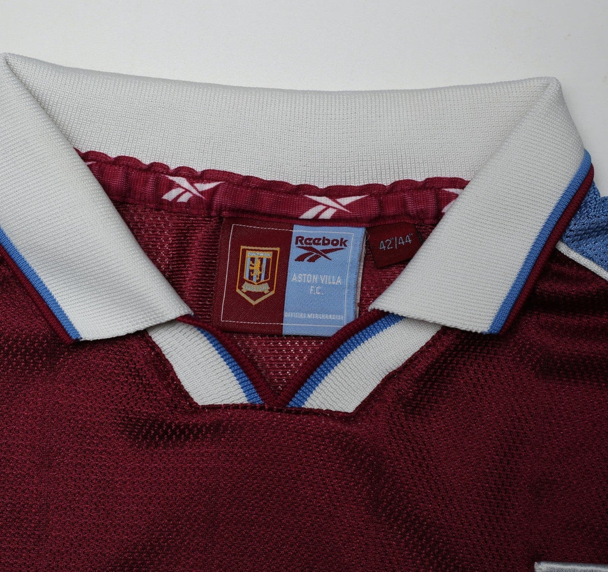 1998/99 MERSON #10 Aston Villa Vintage Reebok Home Football Shirt (L)