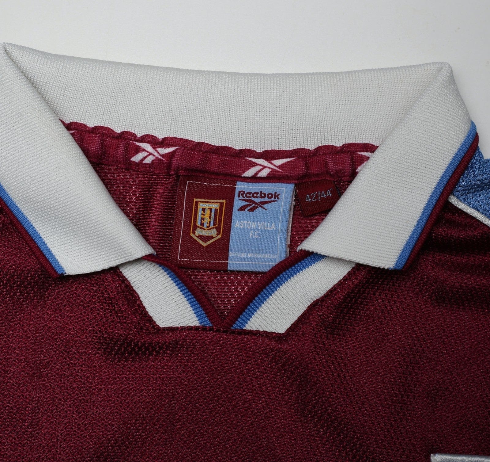 1998/99 MERSON #10 Aston Villa Vintage Reebok Home Football Shirt (L)