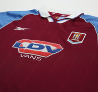1998/99 MERSON #10 Aston Villa Vintage Reebok Home Football Shirt (L)