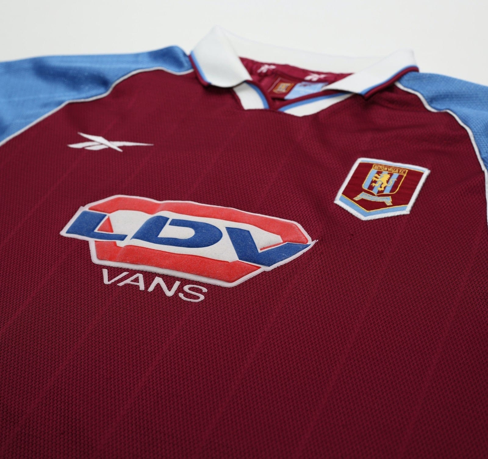 1998/99 MERSON #10 Aston Villa Vintage Reebok Home Football Shirt (L)