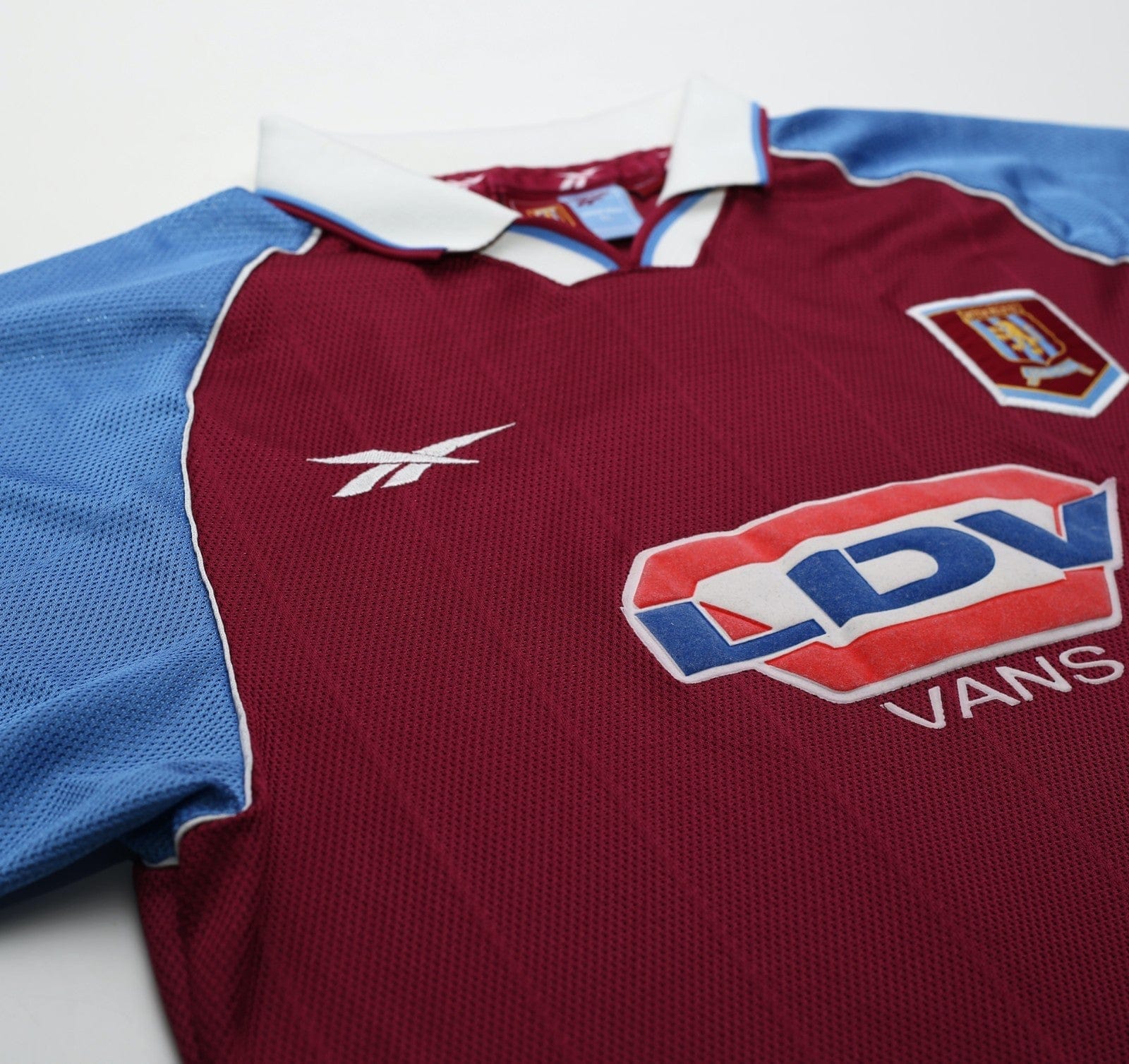 1998/99 MERSON #10 Aston Villa Vintage Reebok Home Football Shirt (L)