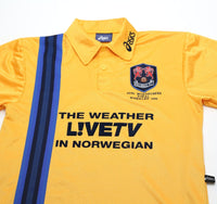 1998/99 MILLWALL Vintage Asics 'Auto Windscreen Final' Away Football Shirt (M)