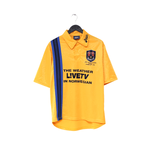 1998/99 MILLWALL Vintage Asics 'Auto Windscreen Final' Away Football Shirt (M)