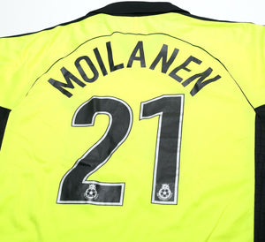 1998/99 MOILANEN #1 Preston North End MATCH WORN GK Football Shirt (XL) Finland