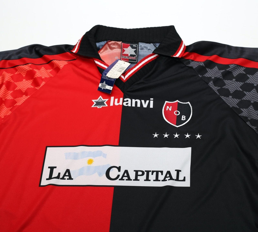 1998/99 NEWELL'S OLD BOYS Vintage LUANVI HOME Football Shirt (XL) BNWT