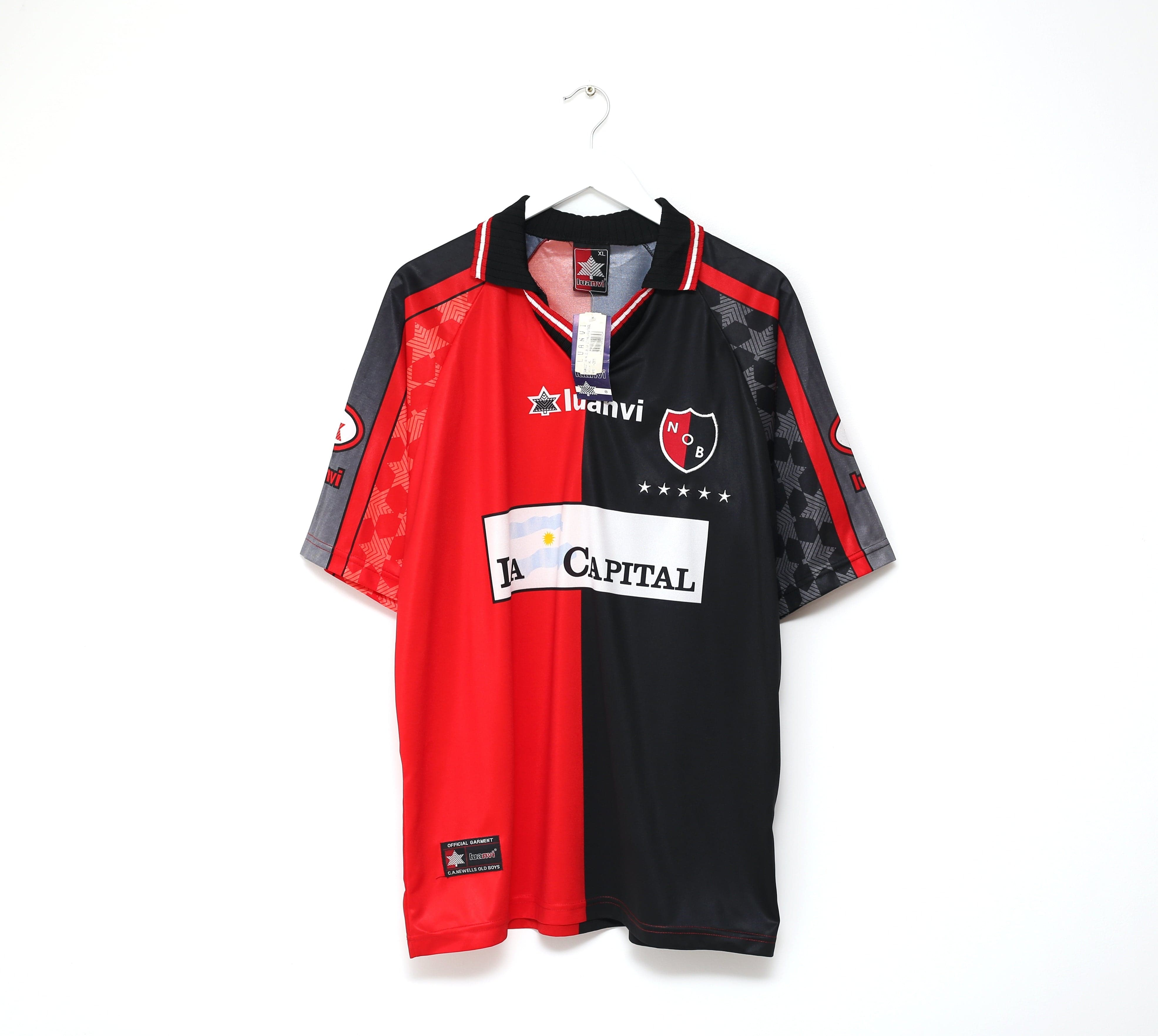 1998/99 NEWELL'S OLD BOYS Vintage LUANVI HOME Football Shirt (XL) BNWT