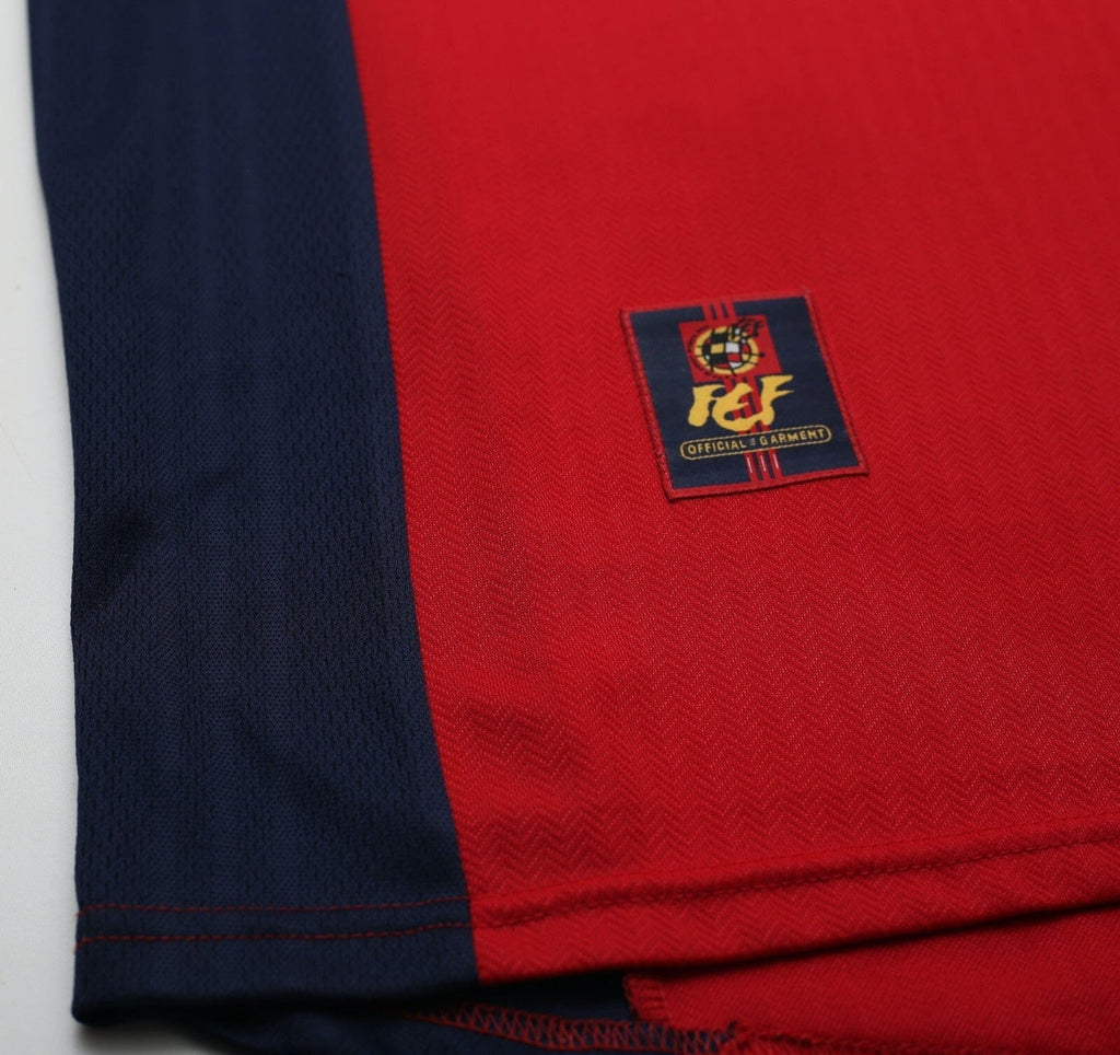 1998/99 RAUL #10 Spain Vintage adidas Home Football Shirt (M)