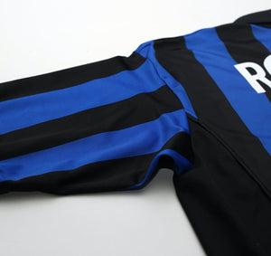 1998/99 RONALDO #9 Inter Milan Vintage Nike Home Football Shirt (XL)
