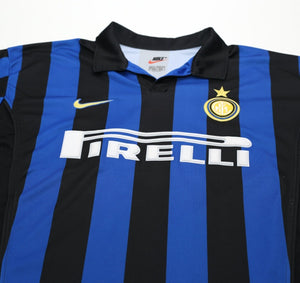 1998/99 RONALDO #9 Inter Milan Vintage Nike Home Football Shirt (XL)