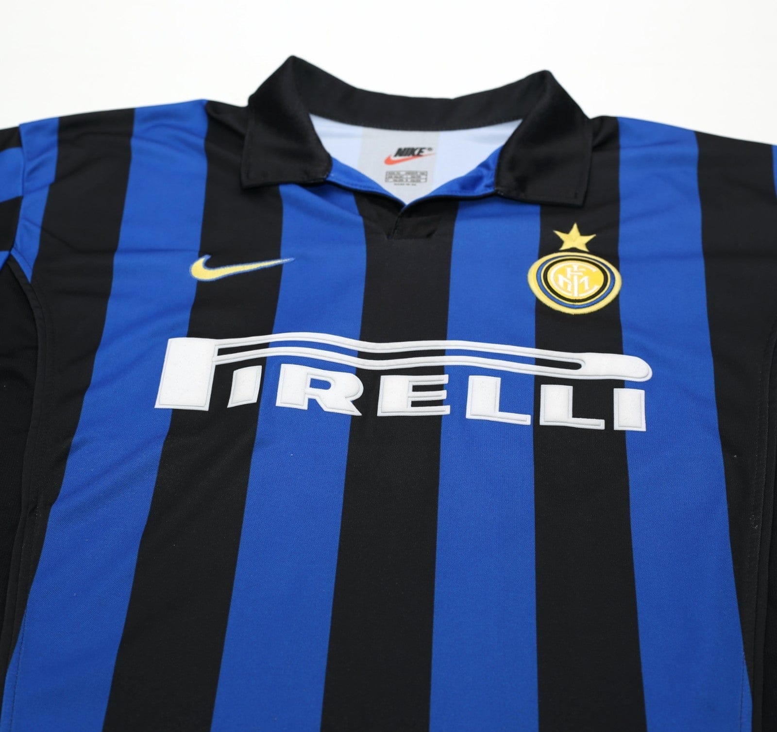 1998/99 RONALDO #9 Inter Milan Vintage Nike Home Football Shirt (XL)