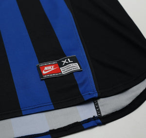 1998/99 RONALDO #9 Inter Milan Vintage Nike Home Football Shirt (XL)