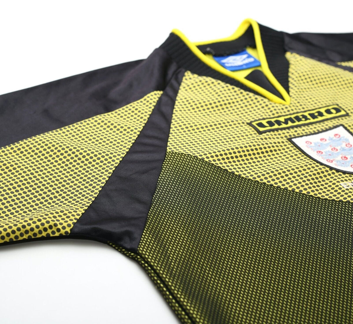 1998/99 SEAMAN #1 England Vintage Umbro GK Football Shirt (Y/S) World Cup 98