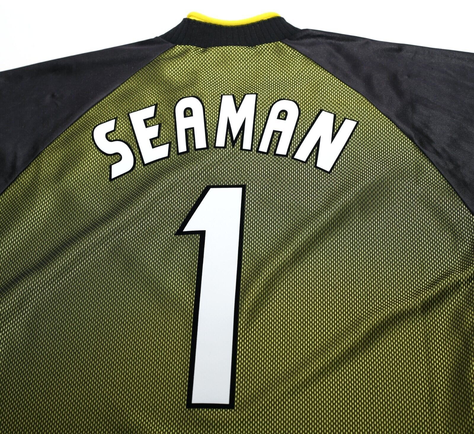 1998/99 SEAMAN #1 England Vintage Umbro GK Football Shirt (Y/S) World Cup 98