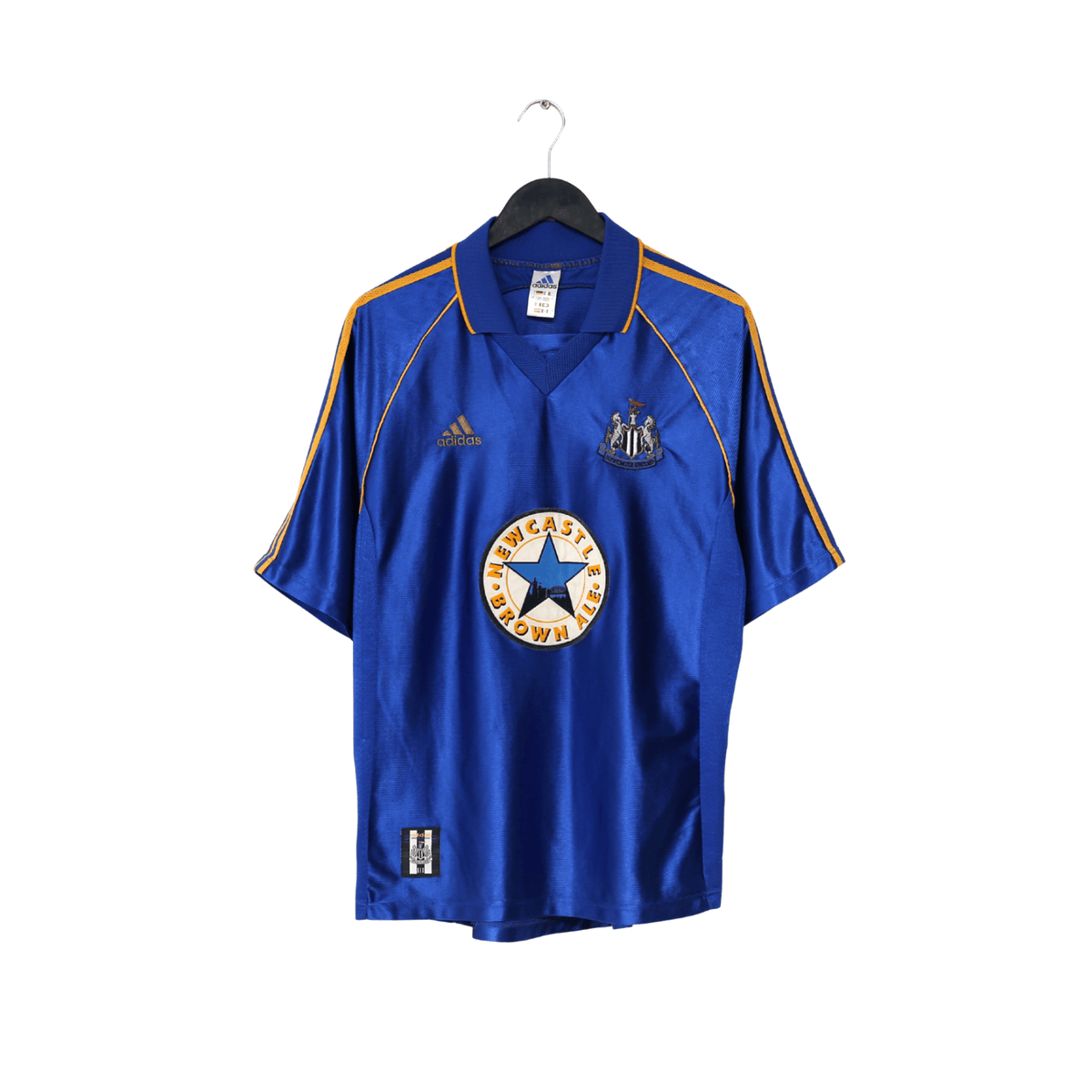 1998/99 SHEARER #9 Newcastle United Vintage adidas Away Football Shirt (L)