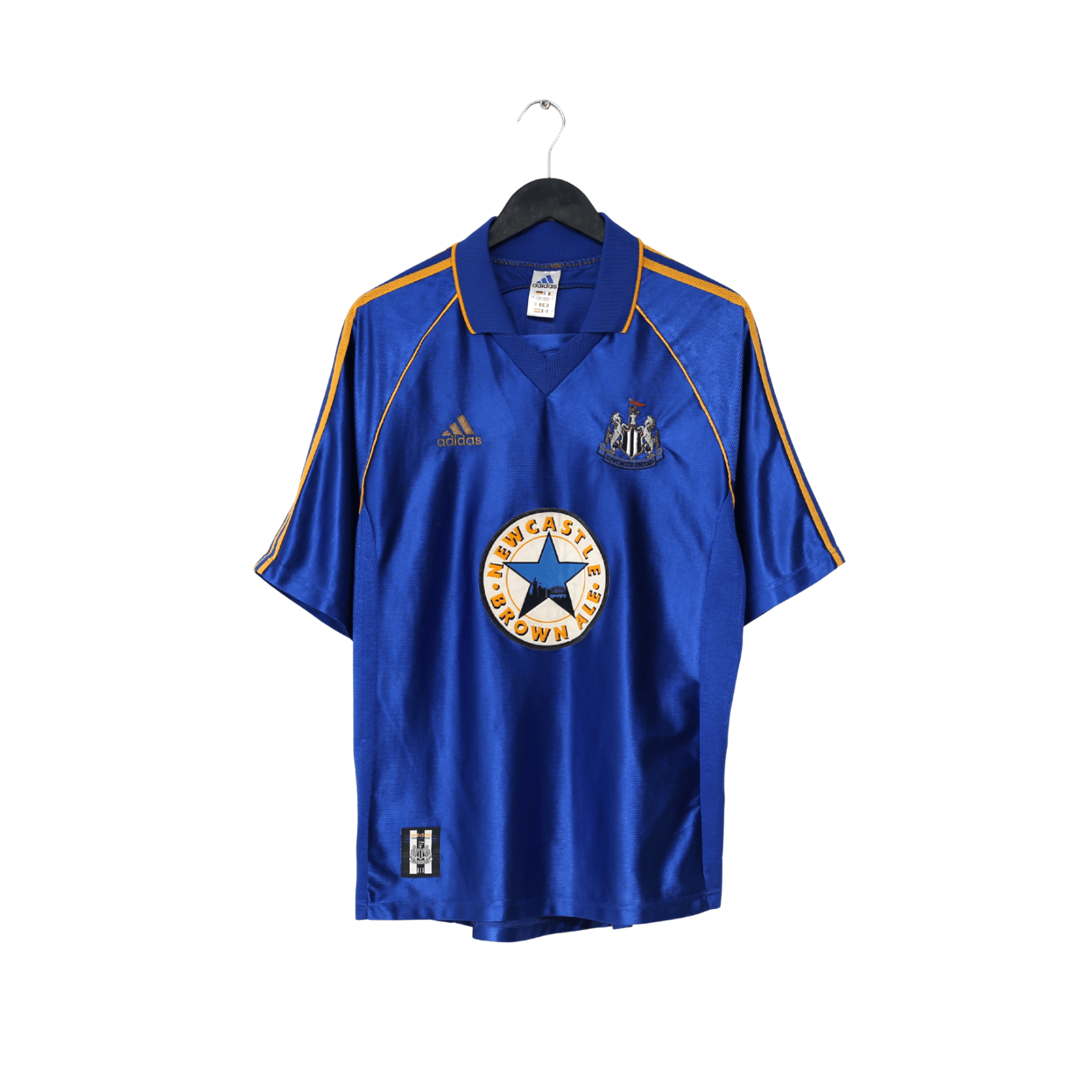 1998/99 SHEARER #9 Newcastle United Vintage adidas Away Football Shirt (L)