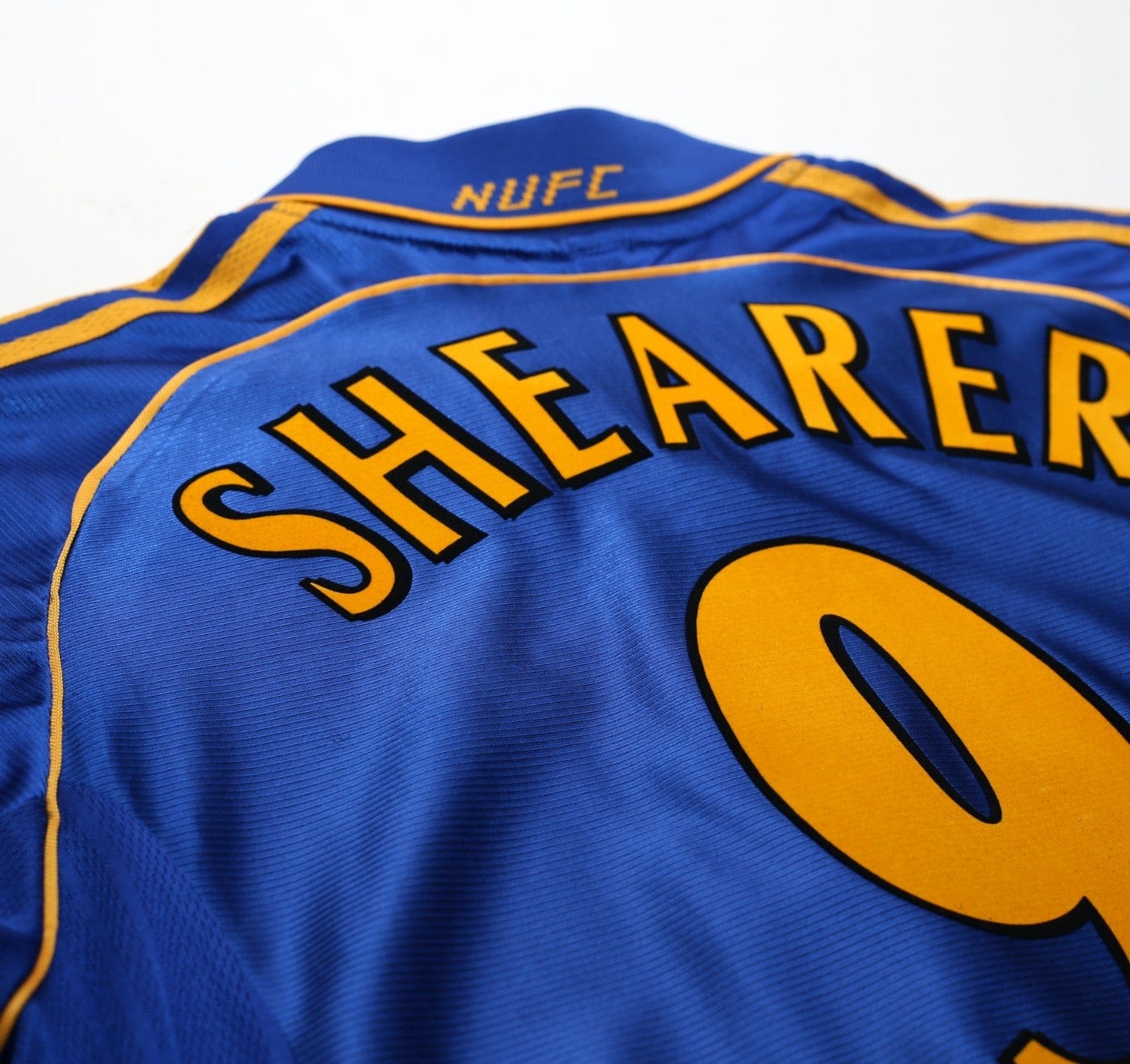 1998/99 SHEARER #9 Newcastle United Vintage adidas Away Football Shirt (L)