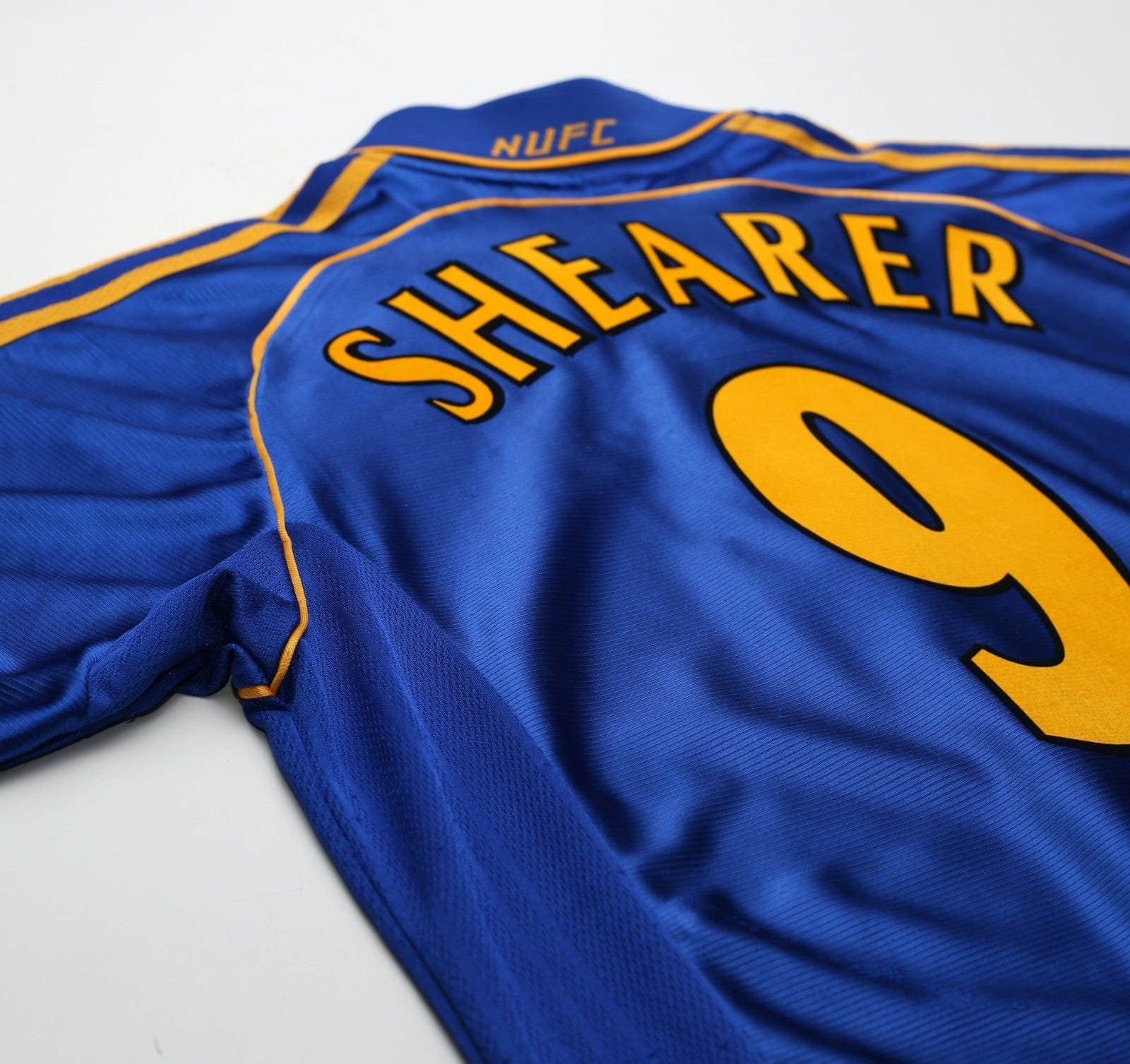 1998/99 SHEARER #9 Newcastle United Vintage adidas Away Football Shirt (L)