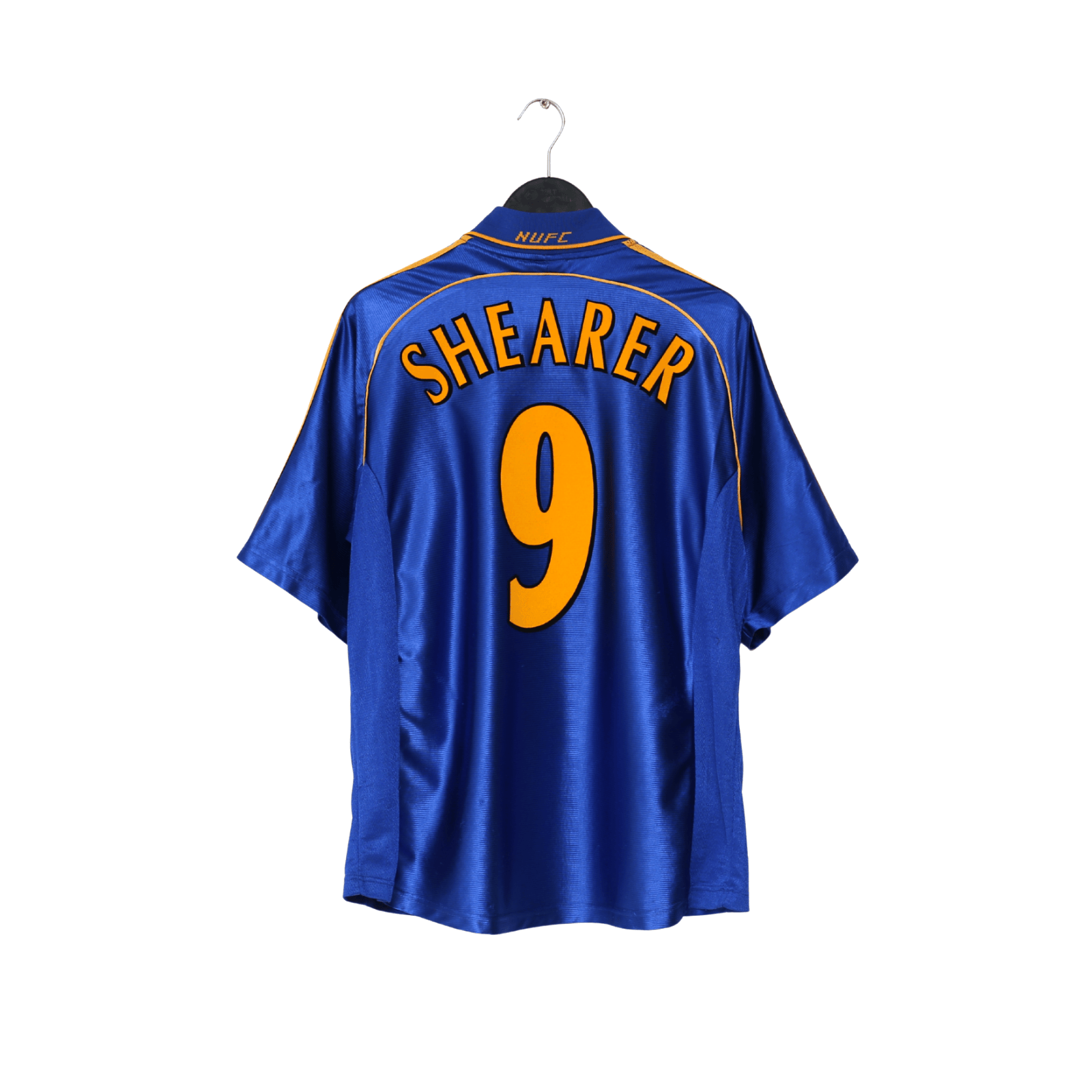 1998/99 SHEARER #9 Newcastle United Vintage adidas Away Football Shirt (L)