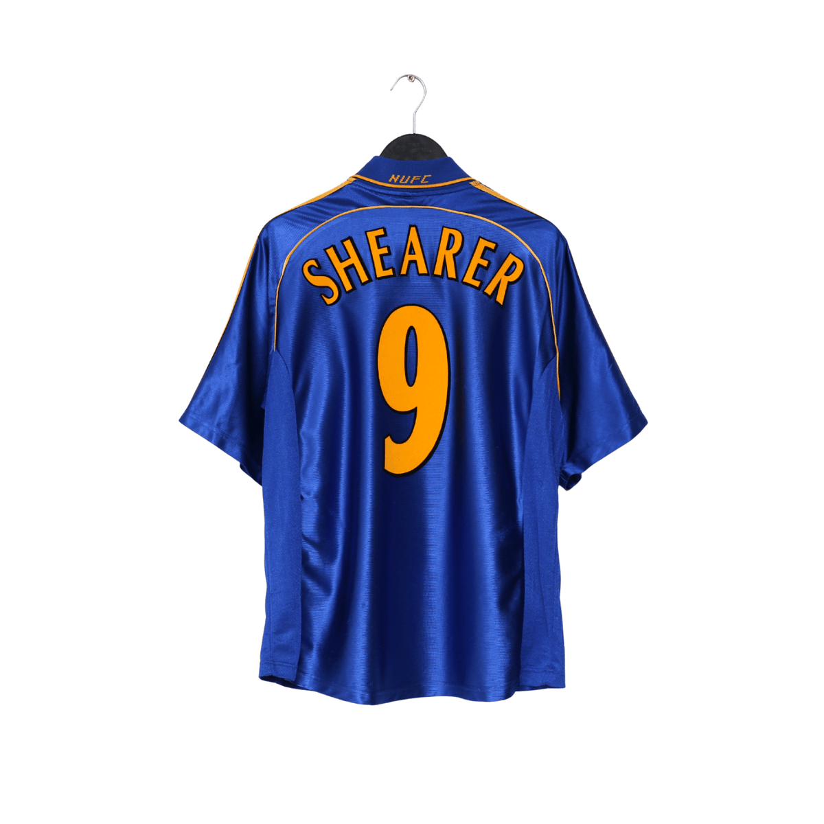 1998/99 SHEARER #9 Newcastle United Vintage adidas Away Football Shirt (L)