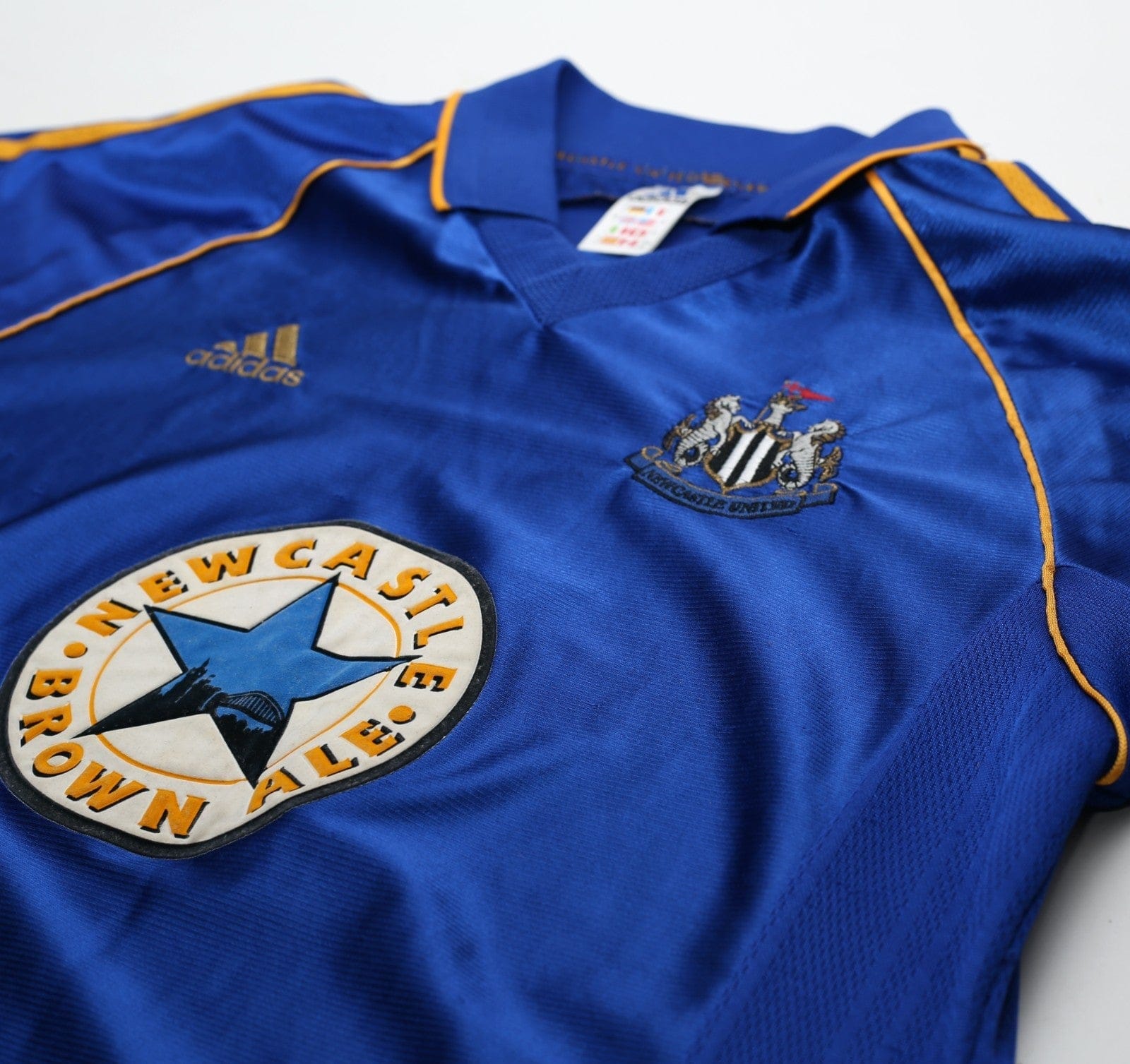 1998/99 SHEARER #9 Newcastle United Vintage adidas Away Football Shirt (L)