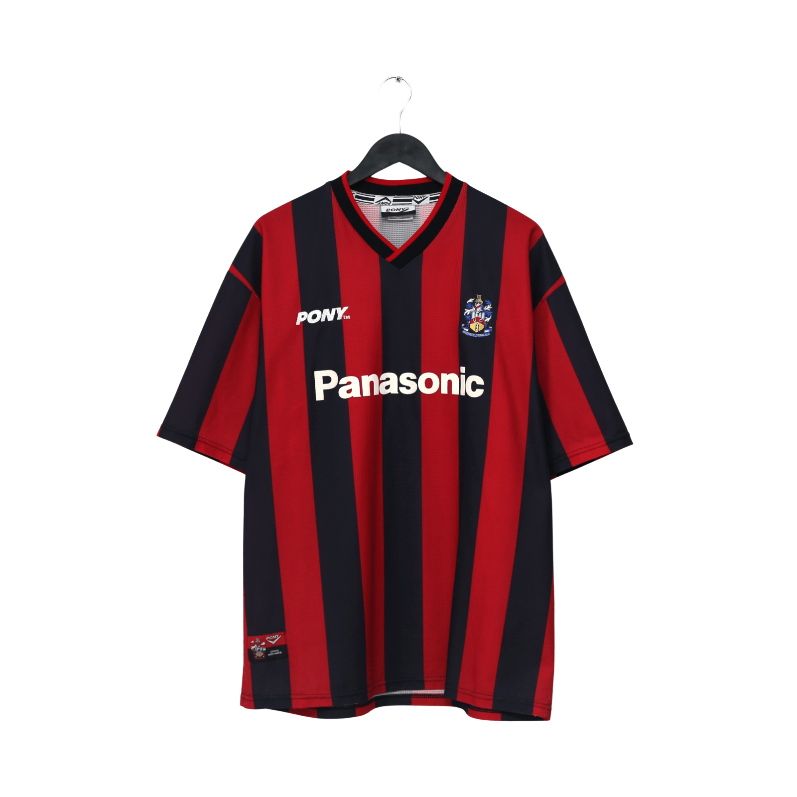 1998/99 Stewart #9 Huddersfield Town Vintage PONY Third Football Shirt (L)