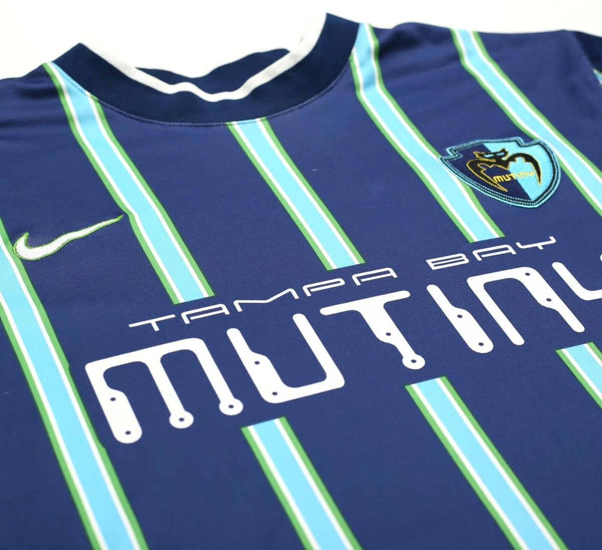 1998/99 TAMPA BAY MUTINY Vintage Nike Home Football Shirt Jersey (L) MLS Soccer