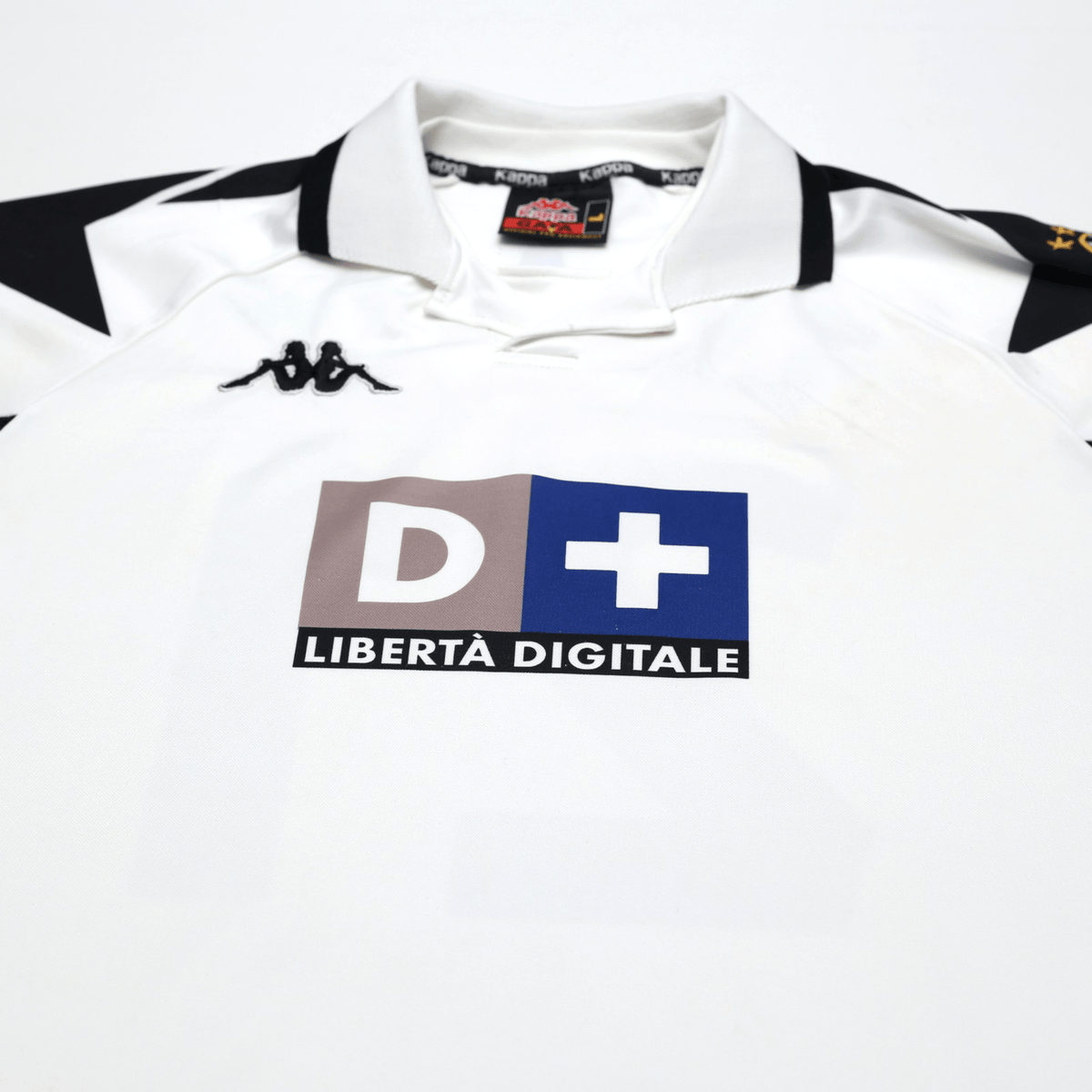 1998/99 Zidane #21 Juventus Vintage Kappa Away Football Shirt (L)