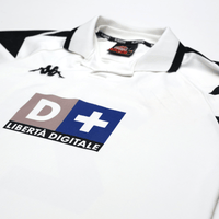 1998/99 Zidane #21 Juventus Vintage Kappa Away Football Shirt (L)