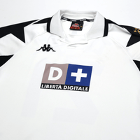 1998/99 Zidane #21 Juventus Vintage Kappa Away Football Shirt (L)