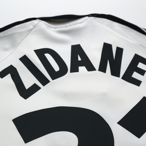 1998/99 Zidane #21 Juventus Vintage Kappa Away Football Shirt (L)