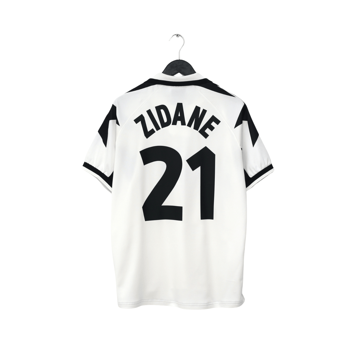 1998/99 Zidane #21 Juventus Vintage Kappa Away Football Shirt (L)