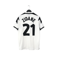 1998/99 Zidane #21 Juventus Vintage Kappa Away Football Shirt (L)
