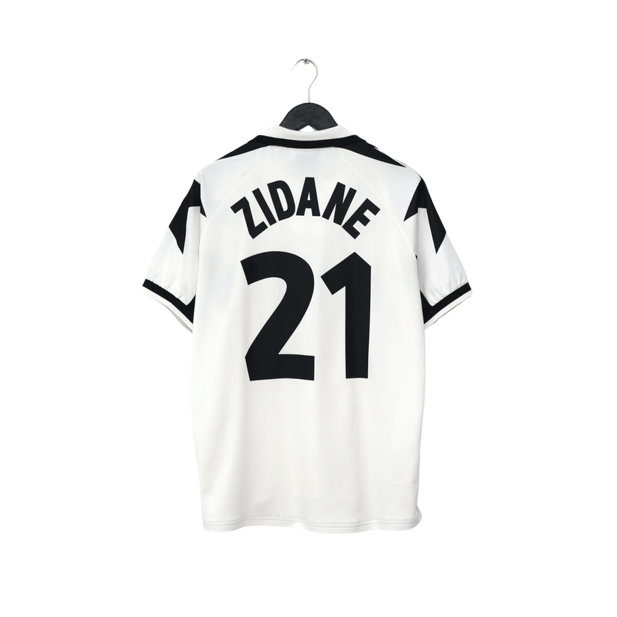 1998/99 Zidane #21 Juventus Vintage Kappa Away Football Shirt (L)