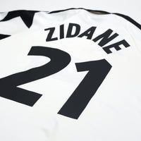 1998/99 Zidane #21 Juventus Vintage Kappa Away Football Shirt (L)