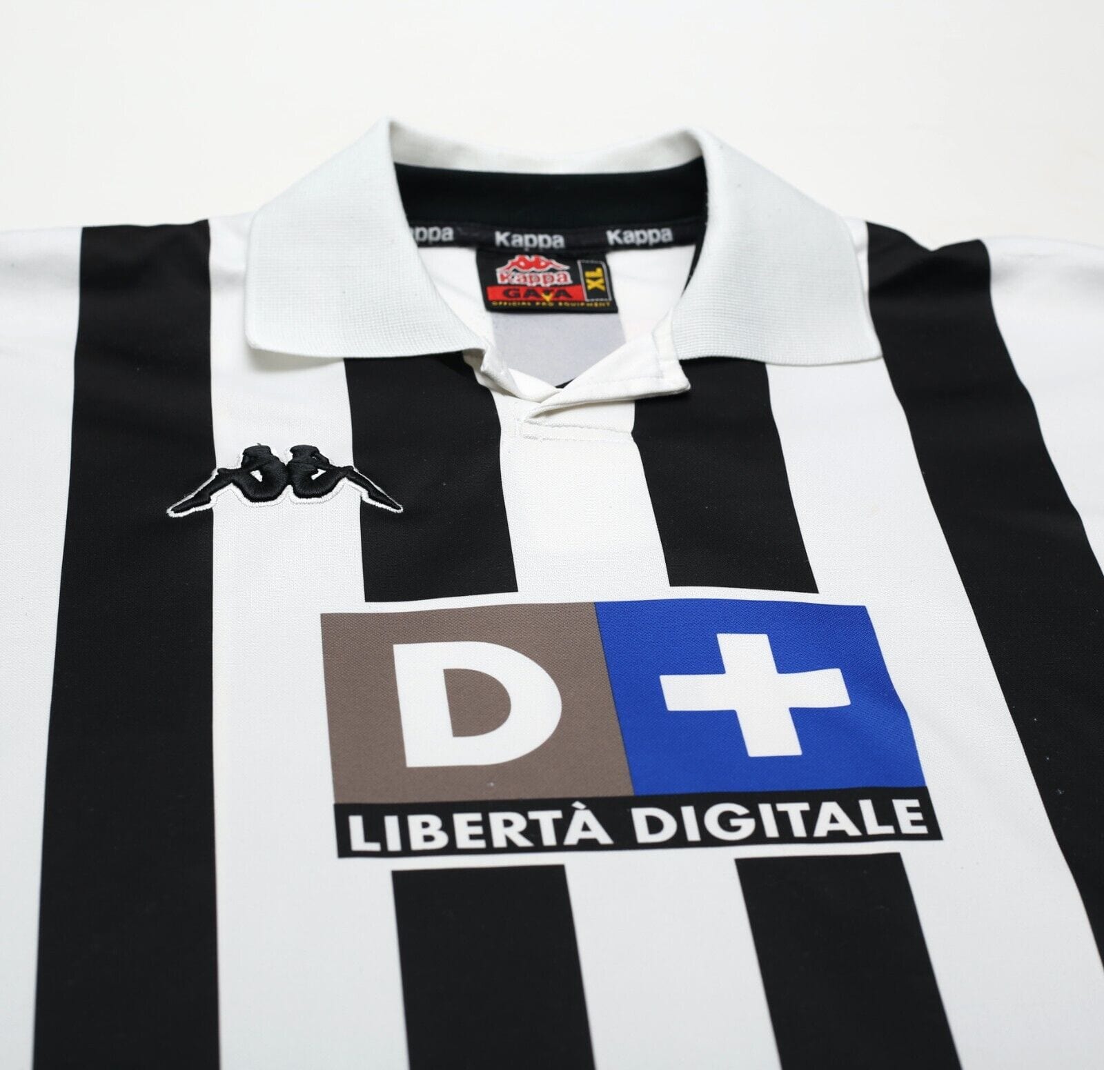 1998/99 ZIDANE #21 Juventus Vintage Kappa Home Football Shirt Jersey (XL)