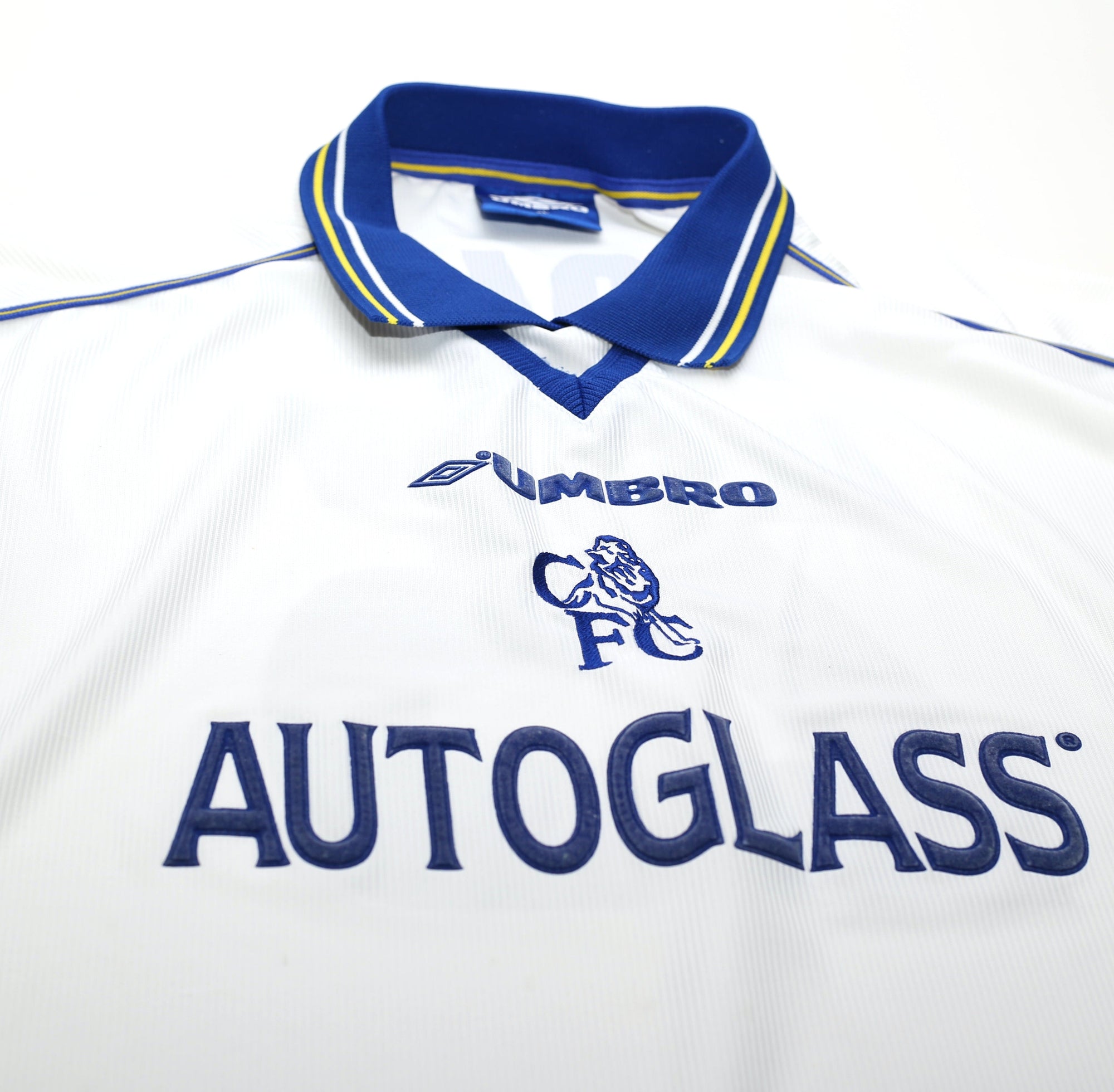 1998/99 ZOLA #25 Chelsea Vintage Umbro Away CUP WINNERS CUP Football Shirt (XL)