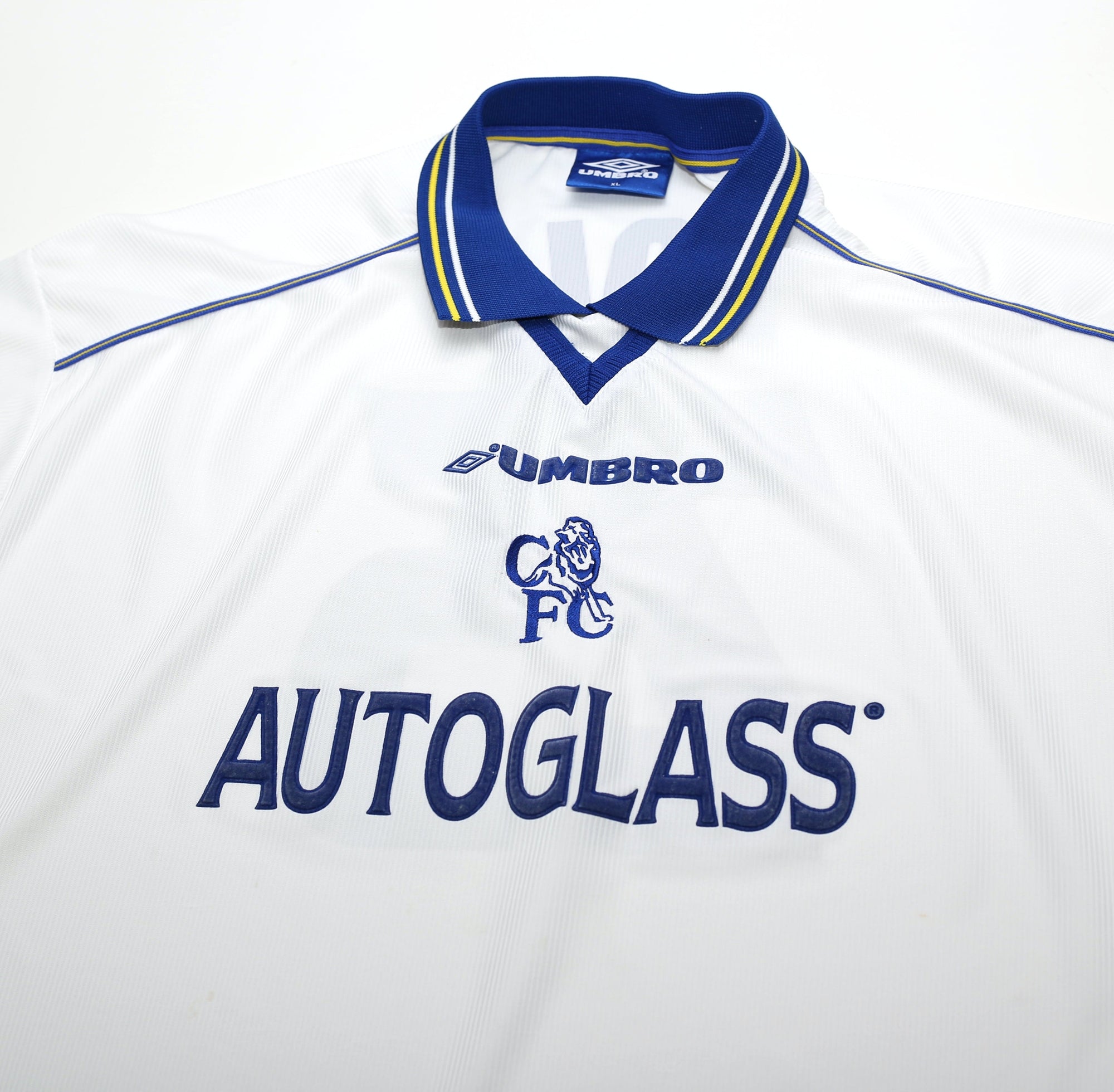 1998/99 ZOLA #25 Chelsea Vintage Umbro Away CUP WINNERS CUP Football Shirt (XL)