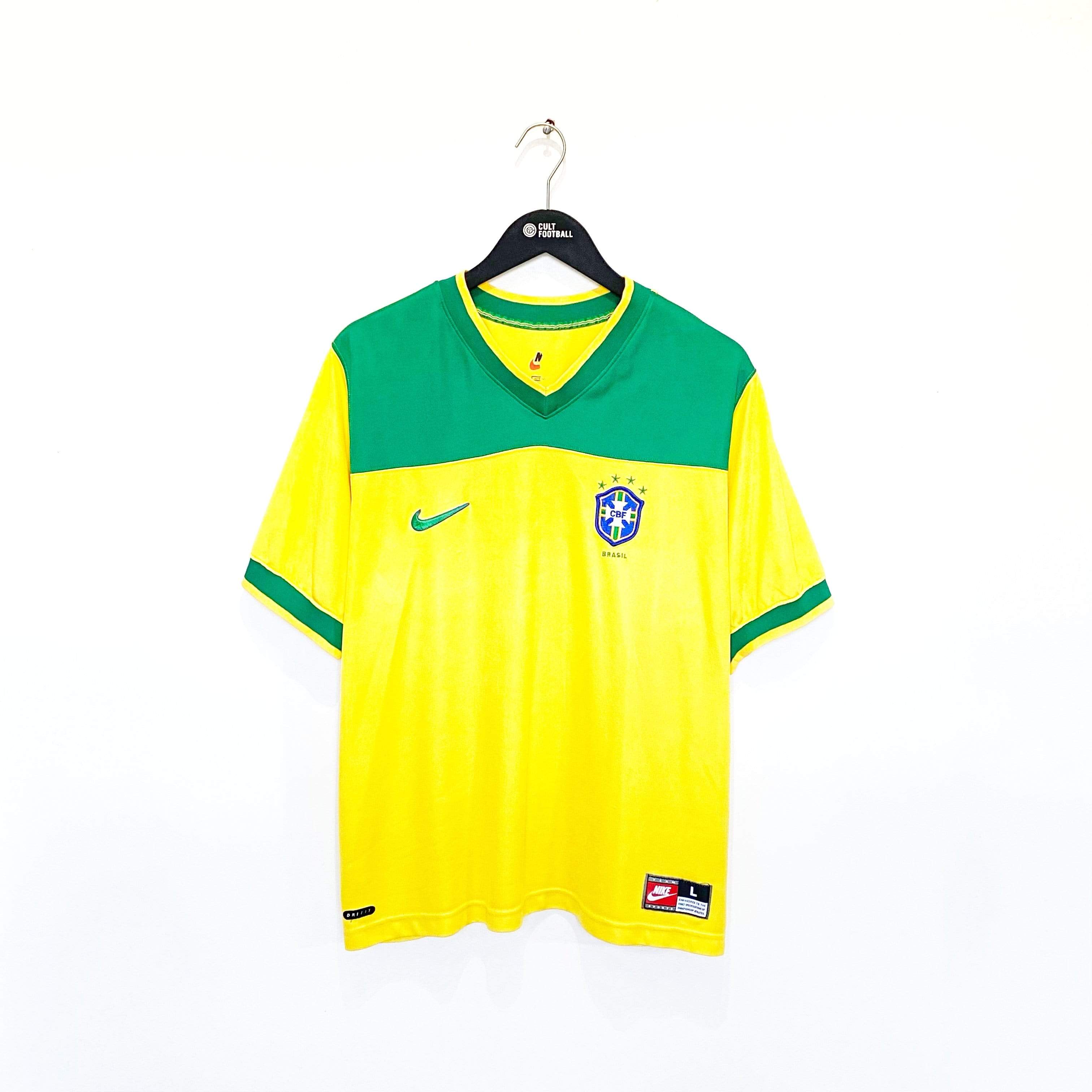 1998 BRAZIL Vintage Nike Football Training Shirt (L) Ronaldo, Roberto -  Football Shirt Collective