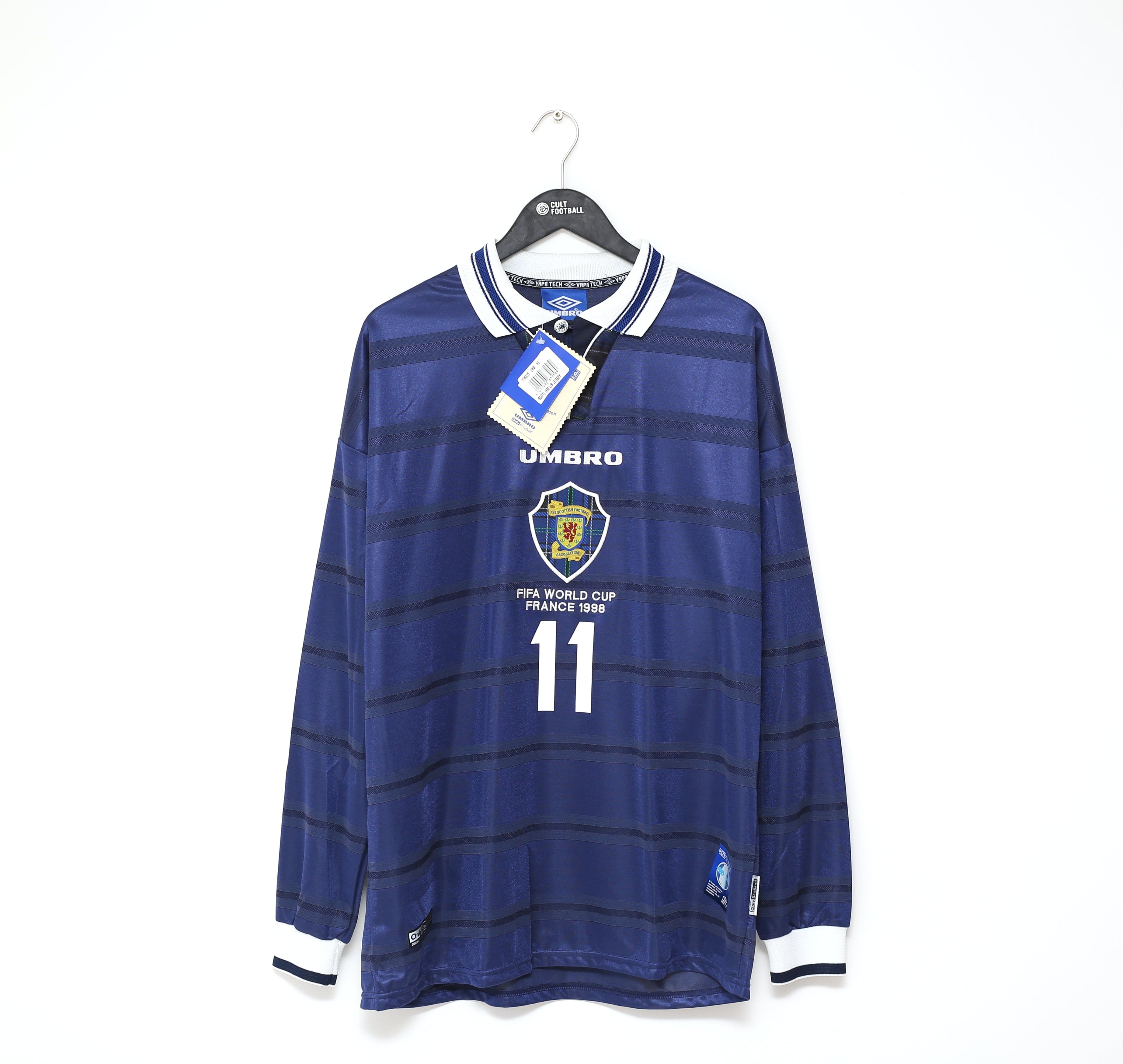 1998 COLLINS #11 (XL) Scotland World Cup 98 Vintage Umbro