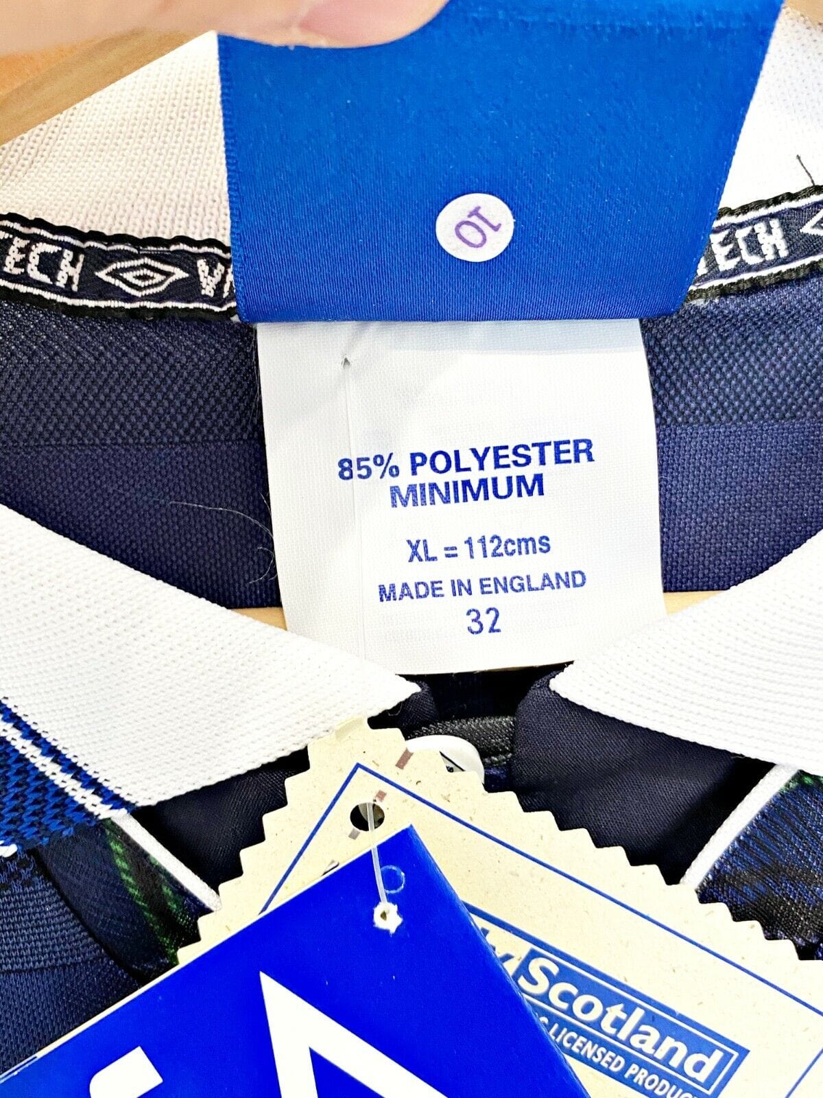 1998 COLLINS #11 Scotland World Cup 98 Vintage Umbro Home Football Shirt (XL)