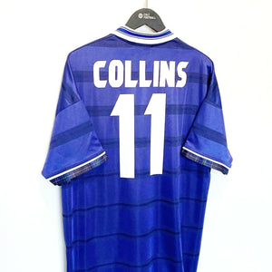 1998 COLLINS #11 Scotland World Cup 98 Vintage Umbro Home Football Shirt (XXL)