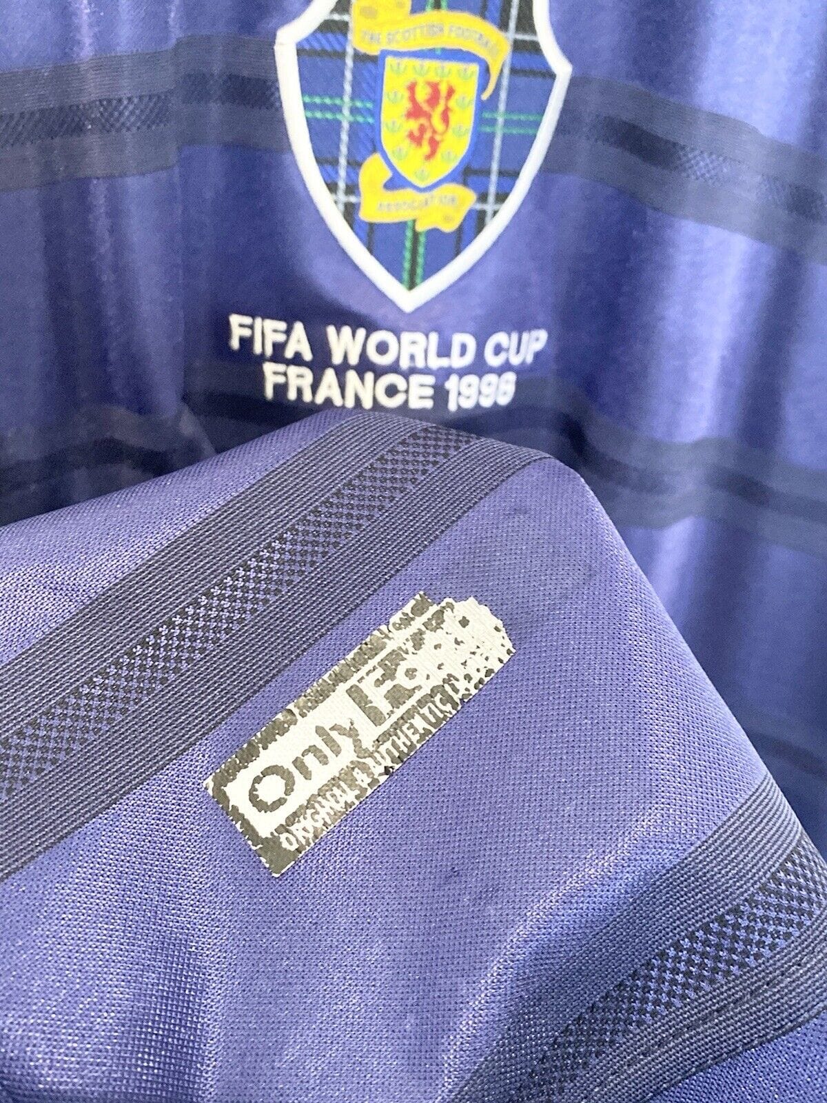 1998 COLLINS #11 Scotland World Cup 98 Vintage Umbro Home Football Shirt (XXL)